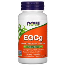 121956 NOW Foods EGCG 녹차 추출물 400mg 베지 캡슐 90정, 180 개, 1개