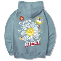 일루소 데이지 소프트 특양면 후드티