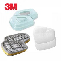 3M 6200 7502 필터 3종세트 6006K+5N11+501/방독마스크/산업용마스크/3, 1