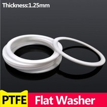 PTFE 플랫 와셔 플랜지 압력 지 워터 조인트 개스킷 내경 6-35mm 가스켓 스페이서 씰링, 24x28x1.25(20pcs)