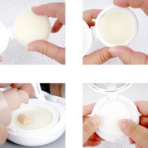 휴대용 다용도 파운데이션 소분 케이스 썬팩트 파운데시션팩트 벌집 스펀지 화이트