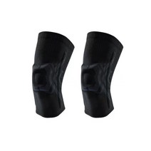 아미성 실리콘 스프링 무릎보호대, XL-블랙 2개