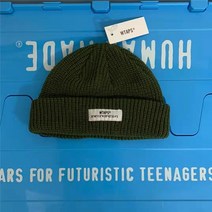 더블탭스 wtaps 일본 조수 브랜드 Nishiyama Toru 남성과 여성의 니트 모자 캐주얼 배지 겨울 단순 복고풍 커플 모직 모자