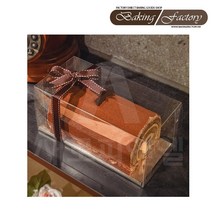 롤케이크박스(미니)투명-금색하판포함, 1개