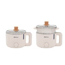 도무스 멀티쿠커 전기냄비 1.2L전기찜기멀티포트라면포트, 단품
