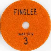 3 단계 건식 다이아몬드 연마 패드 FINGLEE 4 인치/100mm 석재 작업 복원 버프 수지 디스크 화강암 석 석영 용, [03] 5 unit, [01] 4 인치, [01] grit 1