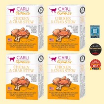 카루 클래식 치킨&크랩 스튜 멀티팩 고양이 습식사료, 4개, 170g