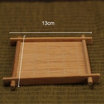 전통소반 다과상 호족반 손님 접이식 반상 전통 레트로대나무 컵 패드 멀티 디자인 절연 코스터 찻잔 매트, 02 A4(TYPE 1)