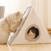 VENIA 고양이집 숨숨집 스크래쳐, 그레이