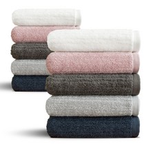 [쥬련제작소] 40수 200g 호텔 수건 40cm 90cm 10장 세트, 색상별 2장