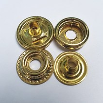 링도트 스냅단추 15미리 10셋트, 10set, 링도트 스냅단추 15미리 앤틱골드