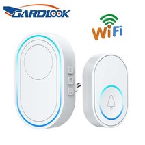 무선 초인종 app wifi 초인종 지능형 환영 홈 알람 시스템 433mhz white 300m remote eu 플러그 smart door bell, 와이파이, 나는 플러그