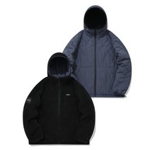 커버낫 리버시블 쉐르파 후디 집업 자켓 블랙 - 328393