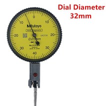 Mitutoyo CNC 다이얼 표시기 0-0.8mm 0.01mm 레벨 게이지 스케일 정교한 메트릭 Dovetail 레일 계측기 도구, 01 빨간