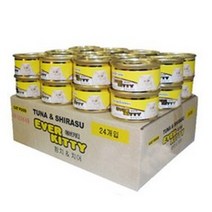 에버키티 고양이캔 참치 80g, 참치 + 치어 혼합맛, 24개입