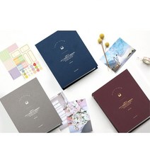 사진 앨범 제작 커플 포토 북 4x6 바인더 아이 사진 정리 남자친구 1주년 선물, 네이비