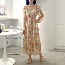 수키 브이랩 스트랩플라워원피스 1114833