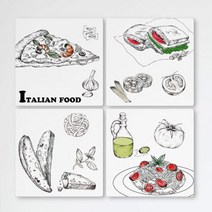 cf439-멀티액자 이탈리아음식