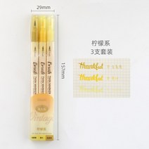 물로쓰는 서예 붓글씨 캘리그라피 붓 개몫 듀얼 파인 팁 브러시 마커 펜 저널링 노트 쓰기 계획 아트 마커 미술 용품 위한 색칠하기 책 세트, a