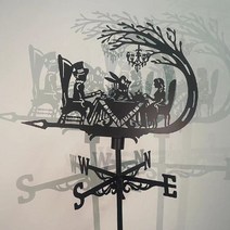 장식 풍향계 풍속계 전원주택 카페 정원 장식 측량깃발 지붕 발코니, A