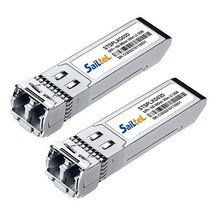 SaiLteL 10GBase-SR SFP+ 트랜시버 기가비트 멀티모드 SFP LC 듀플렉스 10G 850nm MMF 최대 300미터 시스코 유비퀴티 미크로틱 넷기어 포티넷 D-Li, 2 Pack