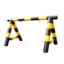 스틸바리케이드 16번 : H1000-L2000-100 파이 스텐바리케이드 삼각볼라드 우레탄 전선보호대 전선보호 과속방지턱 코너보호대 접착식