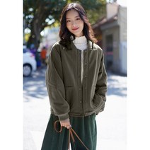 톰보이패딩 옌키옌키 숲점퍼 양털야상 여성항공점퍼 여성패딩자켓 양털후리스 숏패딩 SQW2110012Z