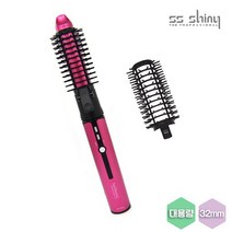 더블에스샤이니 자동회전형 대용량 무선 봉고데기 AVW-002 32mm타입 2in1 분리형 브러쉬, 상세설명 참조, 뉴오토 볼류밍 무선 AVW-002 핑크