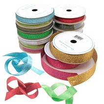 attizone 슈퍼금사 리본 5사이즈 8칼라 포장/데코리본, 슈퍼금사-25mm, 8. 카키