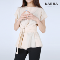 [카라] KARRA 델루나린넨100벨티드블라우스_KB0MBL056G