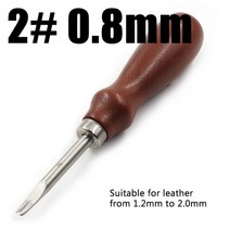 가죽 공예 도구 Qjh 샤프 에지 베벨러 에지 스카이빙연마 벨트 메이커 고탄소강 diy 0.81.01.21.5mm, 0.8mm