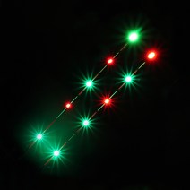 요수 전자찌탑 천리안 5점등-찌 몸통없이 탑만 판매합니다., 녹색, 35cm