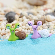 미니 달팽이 DIY 화분 만들기 재료 미니어처 피규어, 2.초록 달팽이