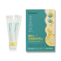 밸런스 프로바이오틱스 프리미엄 유산균 17 (4개월분 4박스), 4개월분 120포 신프로바이오틱스 유산균