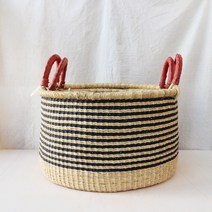 볼가바구니 내추럴 Zebra Floor Basket 크기선택 빨래바구니 장난감바구니 대형바구니, 45cm, 1개
