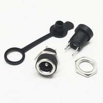 DC커넥터 DC잭소켓 5.5 X 2.1mm / 5.5 X 2.5mm 충전잭 방수 암놈 5.5파이, 5.5 X 2.5mm(고무캡)
