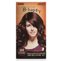 셀럽하우스 세화 헤어염색약 비해피 염색약 6M 딥다크레드 브라운, 기본상품