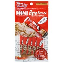 D17 캣츠 미니 베로베로 5p - 연어, 간식 맛, 1개