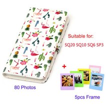 Instax Square SQ10 SQ6 SP3 필름 80 포켓 사진 앨범 5Pcs 다채로운 책상 테두리 스탠드 프레임, B
