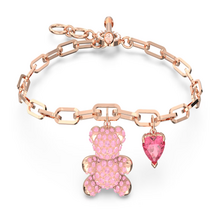 스와로브스키 Teddy Heart 로즈골드 팔찌 M 5642978