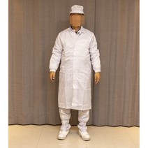제전복 방진복 무진복 제전가운( 방진가운 무진가운)흰색 파란색, 2XL, 흰색, 1개