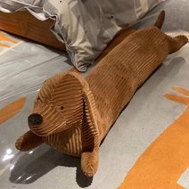 닥스훈트 쇼파 베개 강아지 롱쿠션 침대 바디 필로우, 70cm 0.7kg 갈색, 상세페이지 참조
