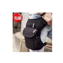 빈티지힙색 파우치 가방 남성 레그백 바이크가방 라이더 캔버스, 오렌지