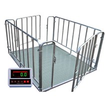 산업용 전자 저울 톤백 플랫폼 바닥 대형 무게 측정기, 1.2x2m/3톤+울타리+계기 방수 커버