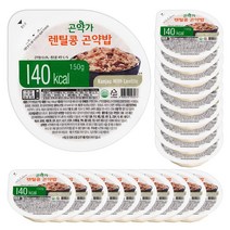 [오뚜기곤약밥] [곤약가] 140kcal 렌틸콩 곤약 즉석밥 150g, 20팩