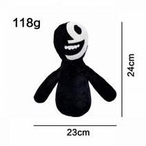 로스도어즈 로스 도어즈 ROBLOX 40cm 피규어 도어 공포 게임 캐릭터 소프트 봉제 레드 몬스터 선물, 그레이