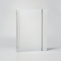 이글바인더 A4 30공 반투명 화이트 PP 링바인더 밴드형 430NW 1개, 단품