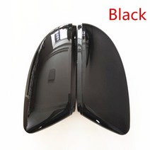 폭스바겐 제타 사이드미러 커버 1 쌍 자동차 윙 캡 vw jetta mk6 passat b7 cc beetle scirocco 백 자동차 액세서리 트림, 검은색