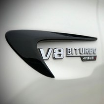 모터스파이 벤츠 휀다 레터링 포인트 엠블럼 부착형 몰딩 BITURBO 4MATIC, 05. 휀다몰딩 (카본)