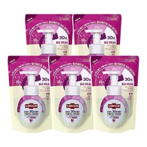 랩신 컬러체인징 핸드워시 리필 베리향, 200ml, 5개